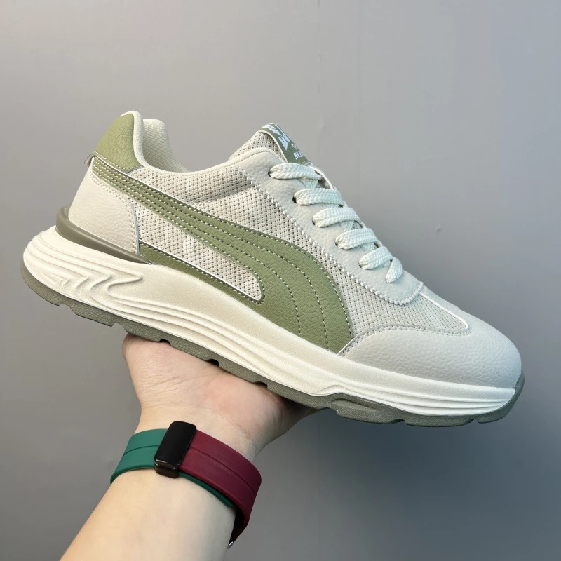 夏季新款 网面透气休闲运动阿甘鞋 轻便软底 舒适百搭低帮男鞋