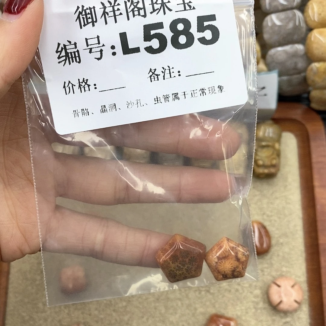 硅化珊瑚（珊瑚玉）L未镶嵌星****草