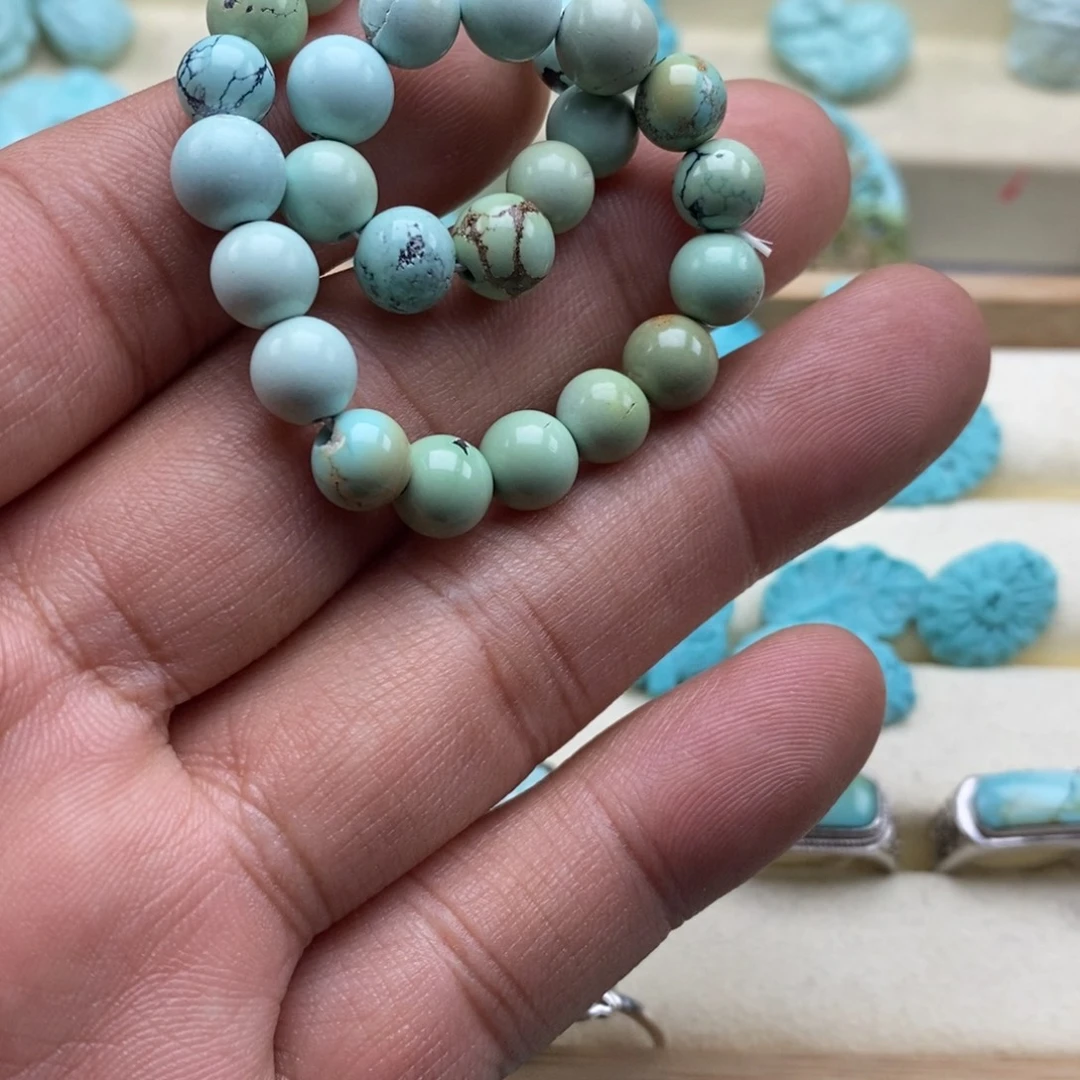 绿松石未镶嵌珠宝半成品