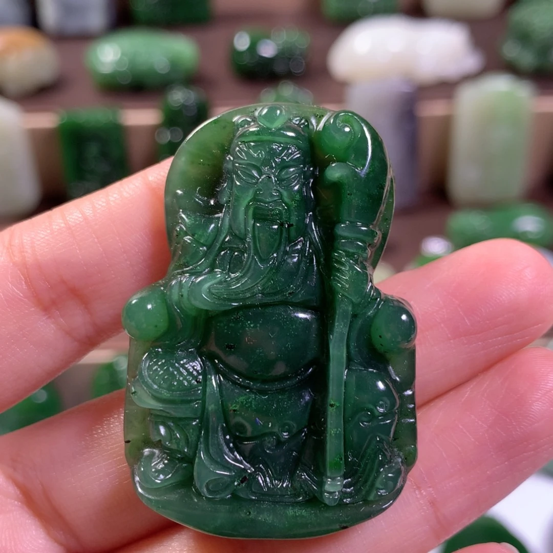 和田玉未镶嵌挂件