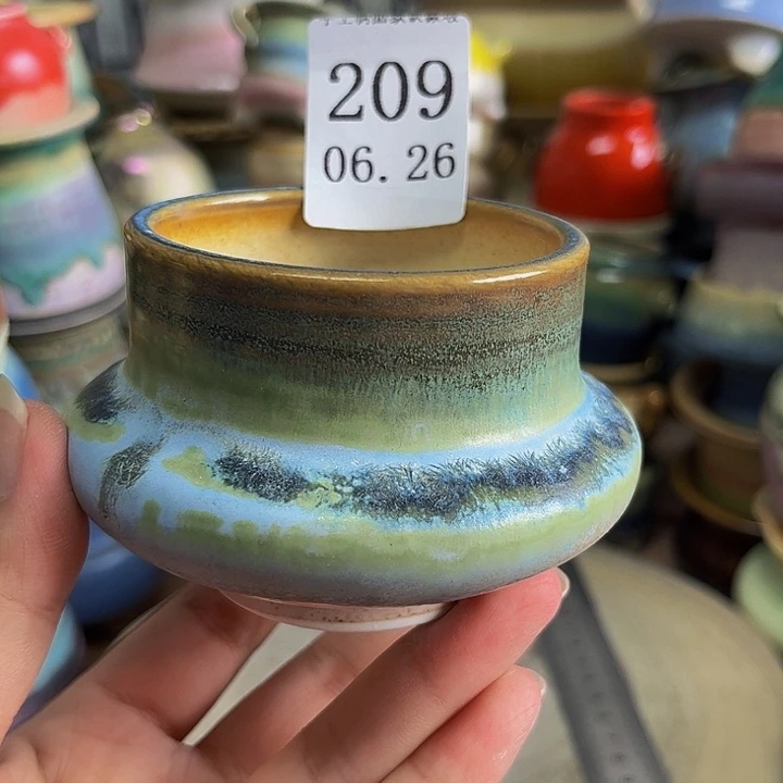 瓷片景德镇陶瓷手工制作口6.5高6