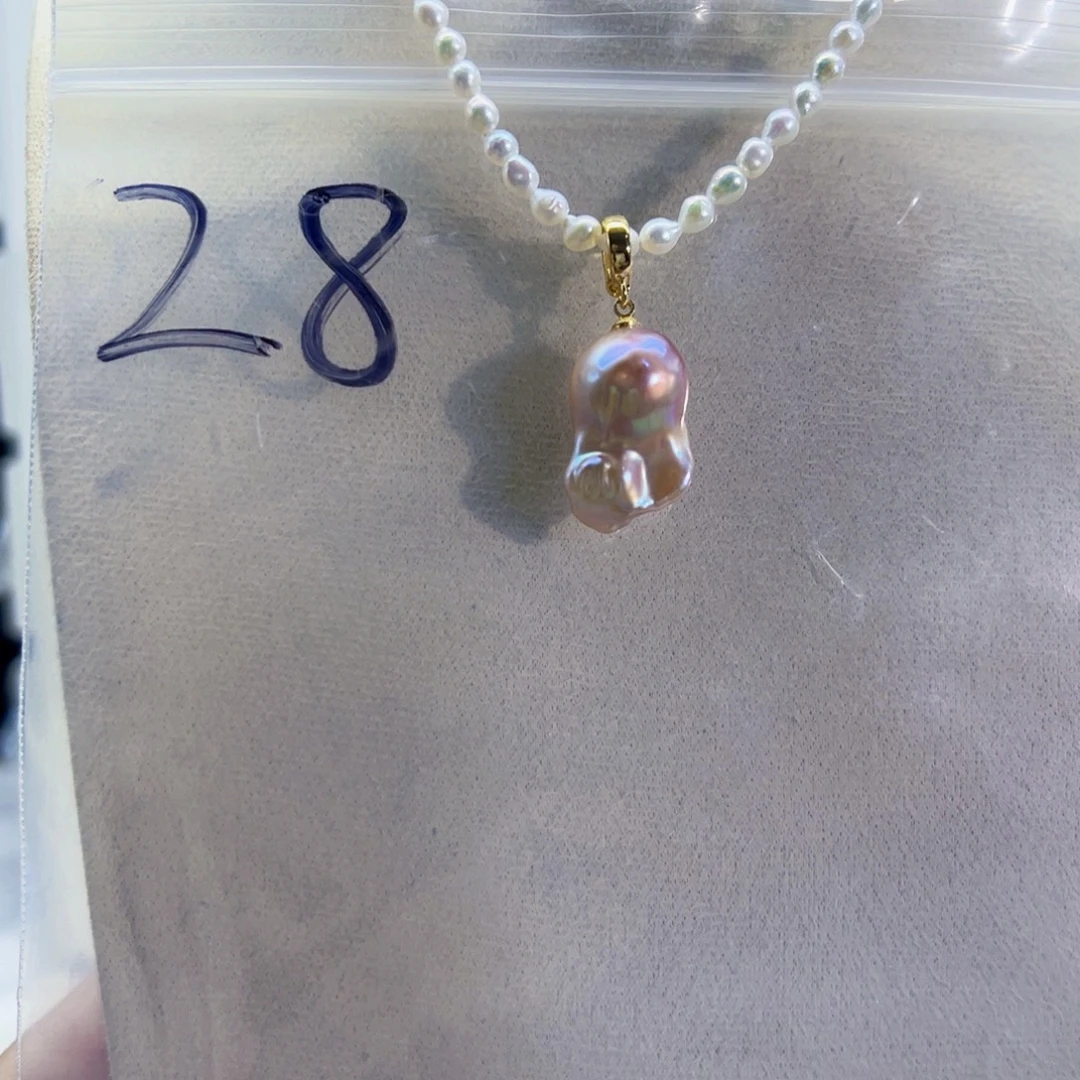 淡水珍珠颈饰合金