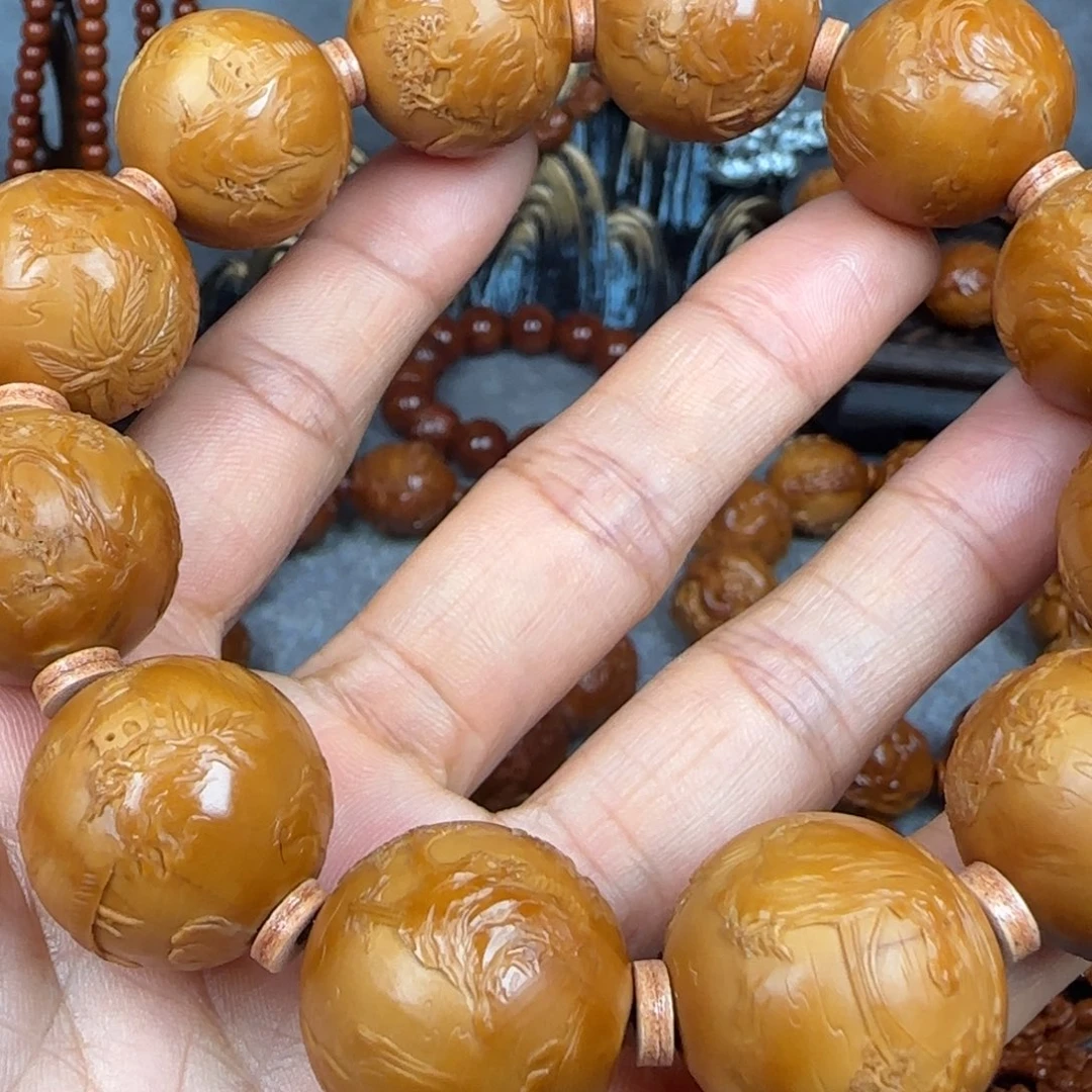 吊坠橄榄核正圆大好河山