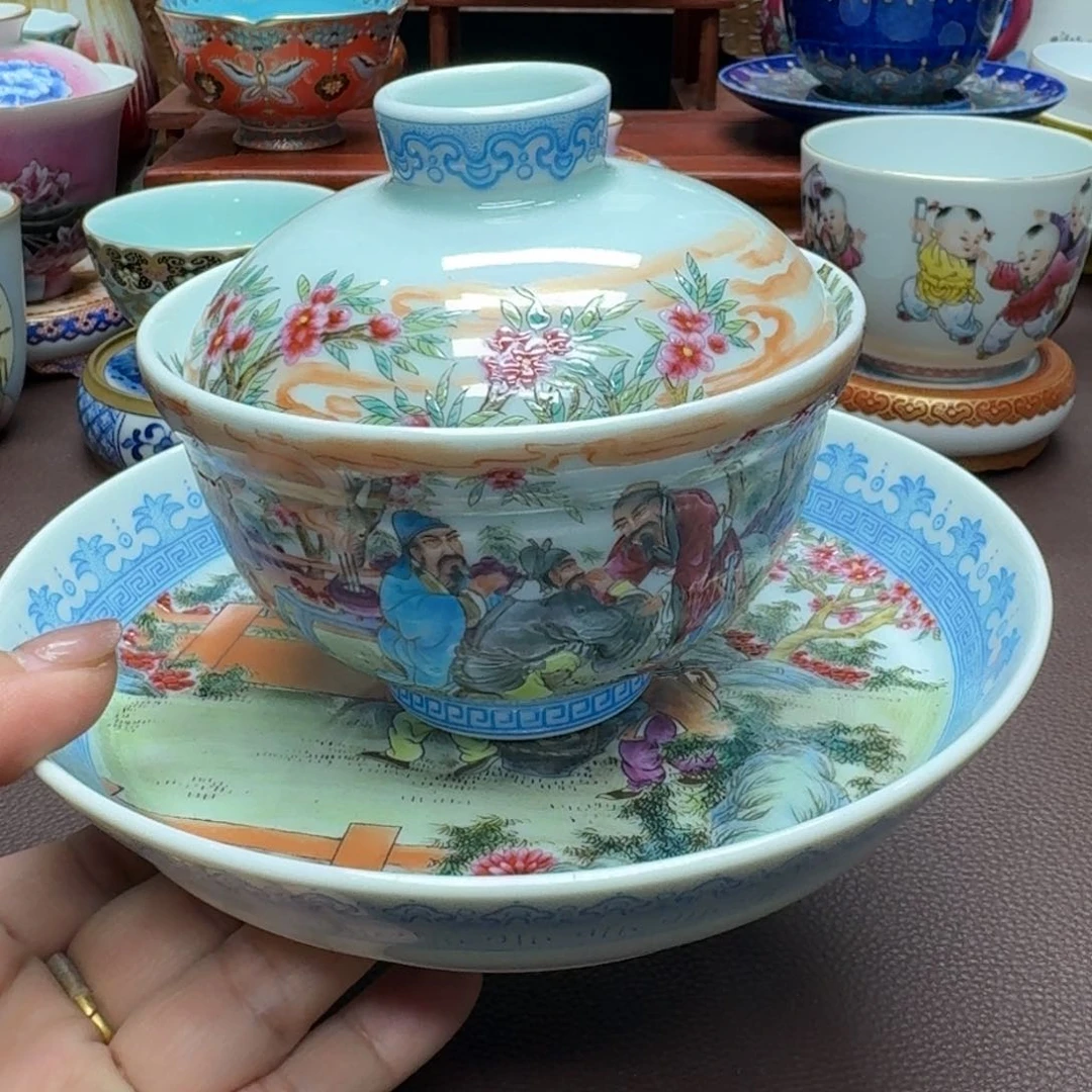 瓷片景德镇仿古手工制作精品展示