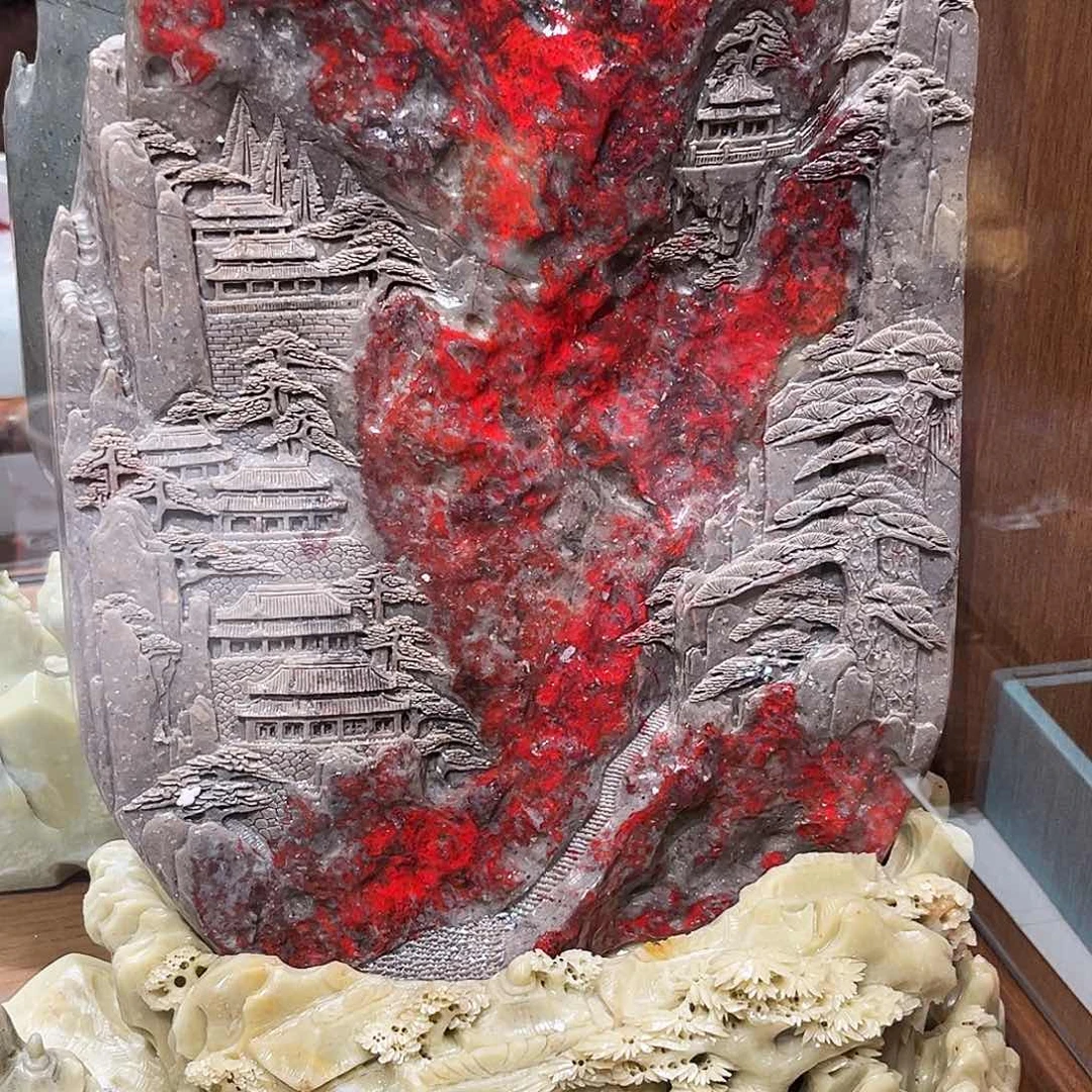 昌化石其他鸡血石摆件