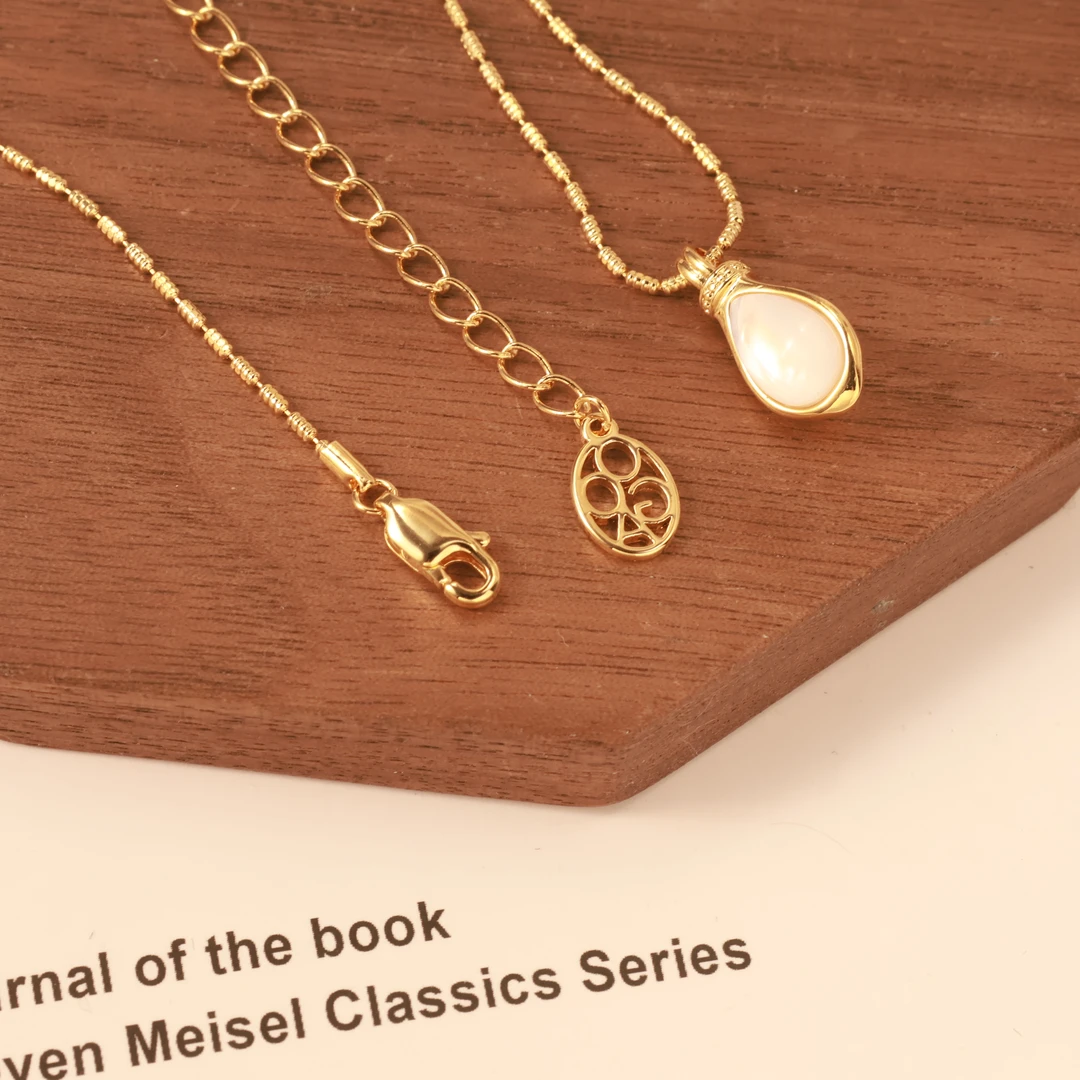 铜合金树脂项链 铜合金南风歌初项链V316时尚简约百搭