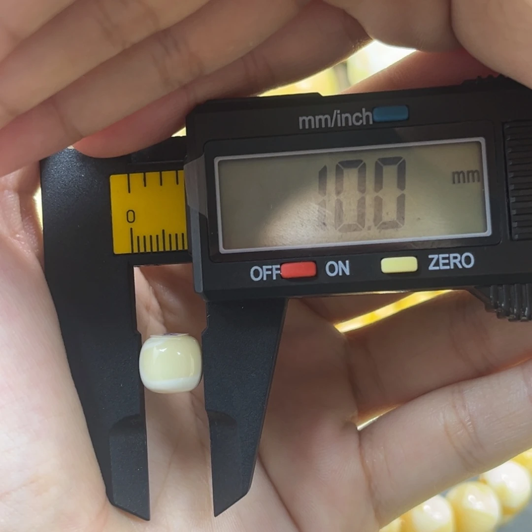 琥珀未镶嵌手串单珠老型