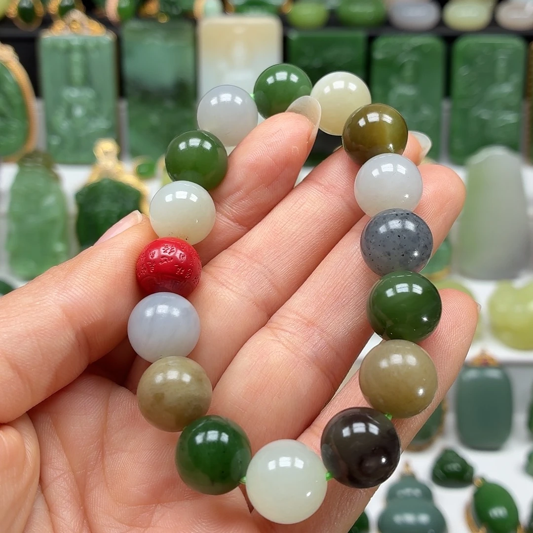 和田玉未镶嵌颈饰12大漏