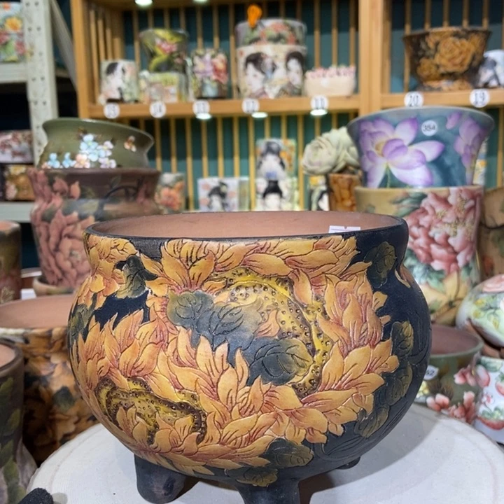 红陶景德镇艺术手绘作品