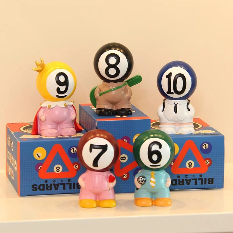 德国黑八台球厅俱乐部装饰品创意摆件台球小子比赛奖品七夕礼物