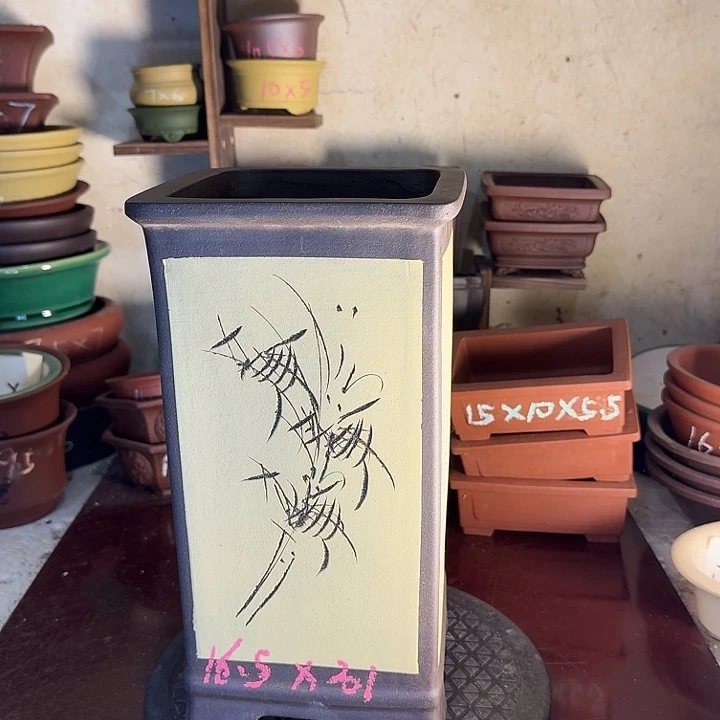宜兴紫砂花盆手工制作