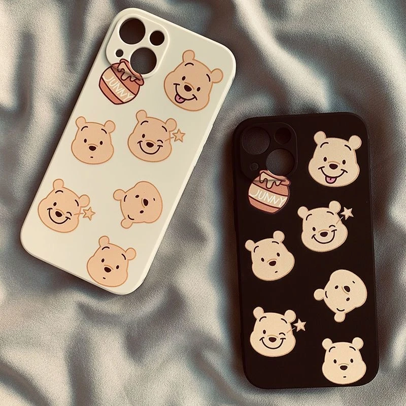 满屏维尼熊苹果13/14/15ProMax/16Pro手机壳iPhone12/11魔方硅胶