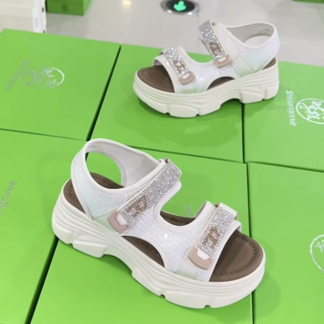 诗涵家 厚底沙滩凉鞋9808