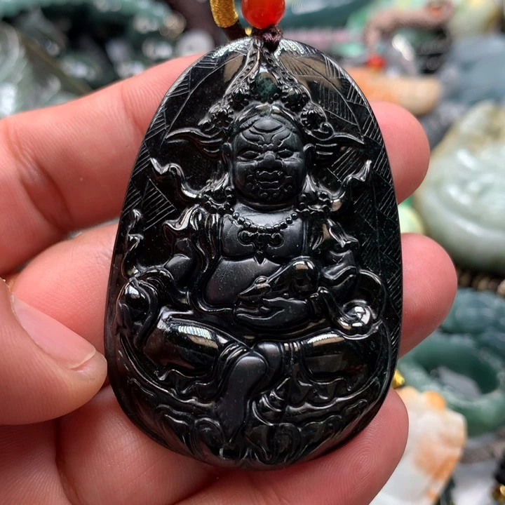 翡翠颈饰未镶嵌保真天然a货翡翠