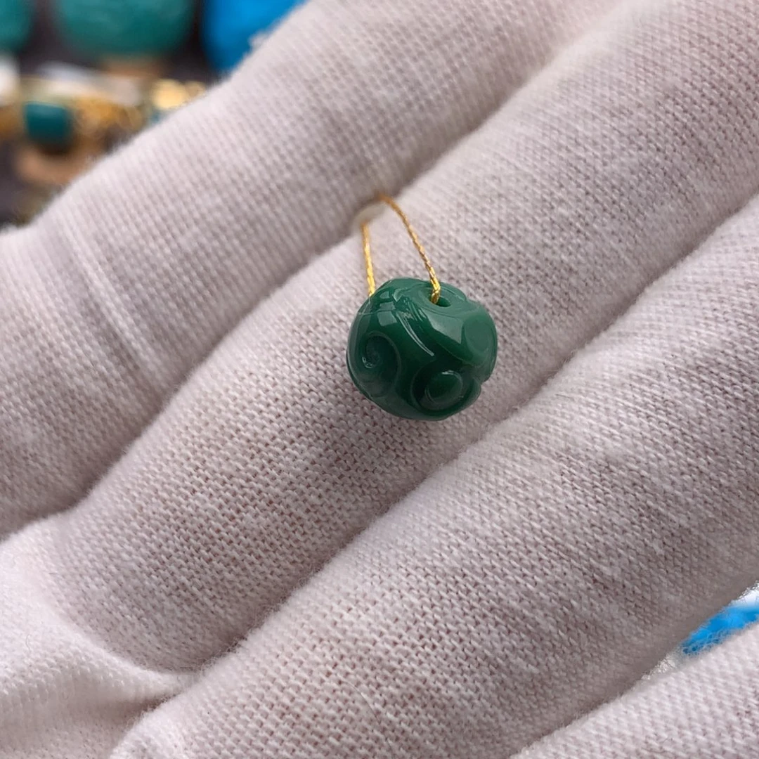 绿松石未镶嵌发饰8.8mm