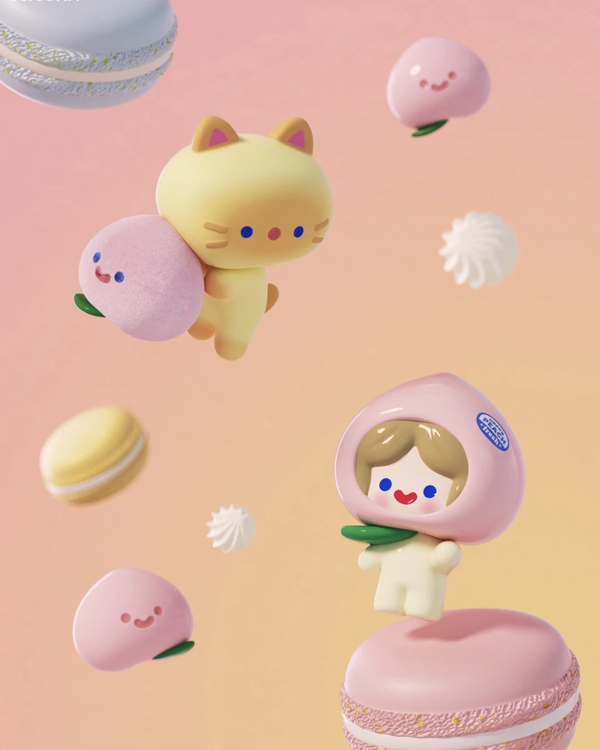 【代拆】独角兽rico初代萌粒果果派对系列萌粒u粒盲盒盲袋公仔摆件