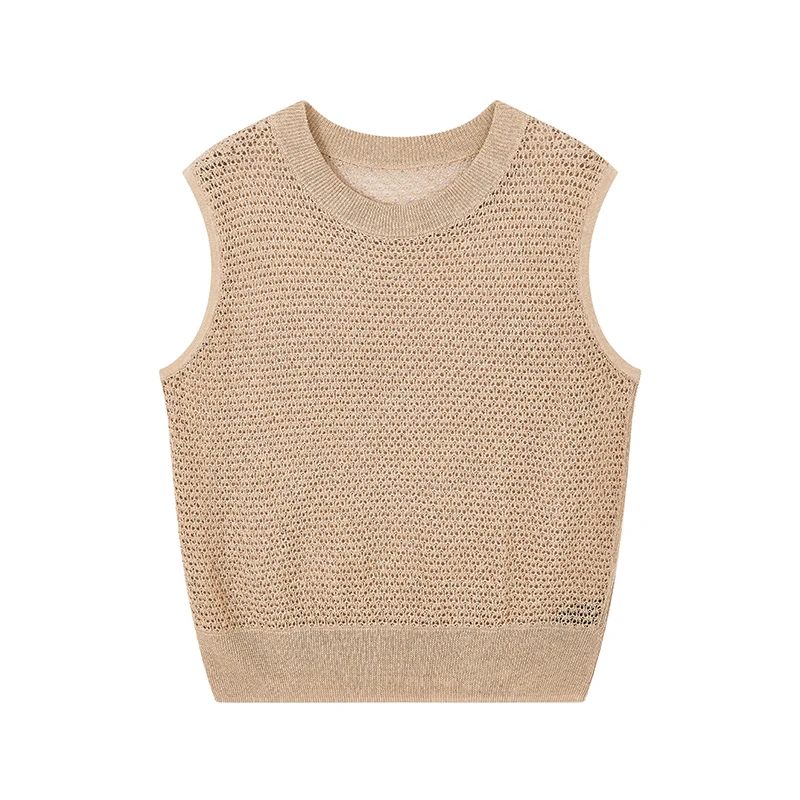 【达人专属】复古编织无袖针织衫N2512