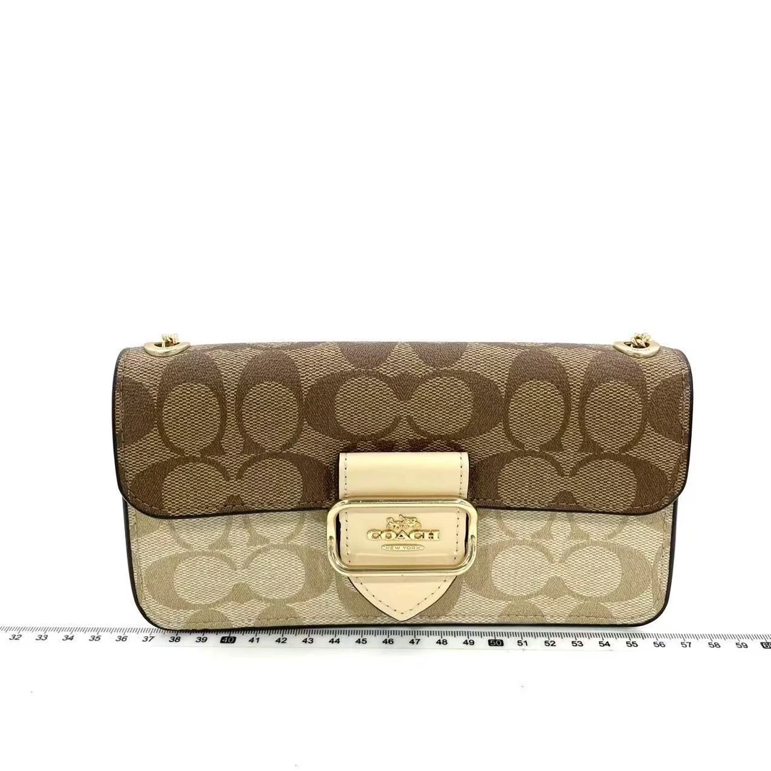 95新 COACH/蔻驰 GGS萌萌丨morgan20老花法棍麻将包/66227238