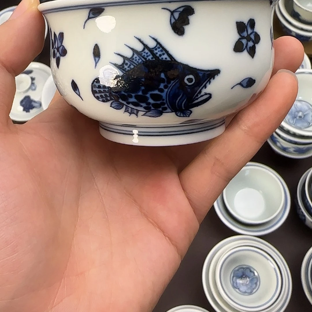 全手绘景德镇陶瓷艺术茶具