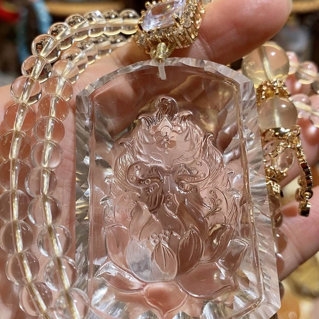 水晶颈饰未镶嵌C****蓓吊坠