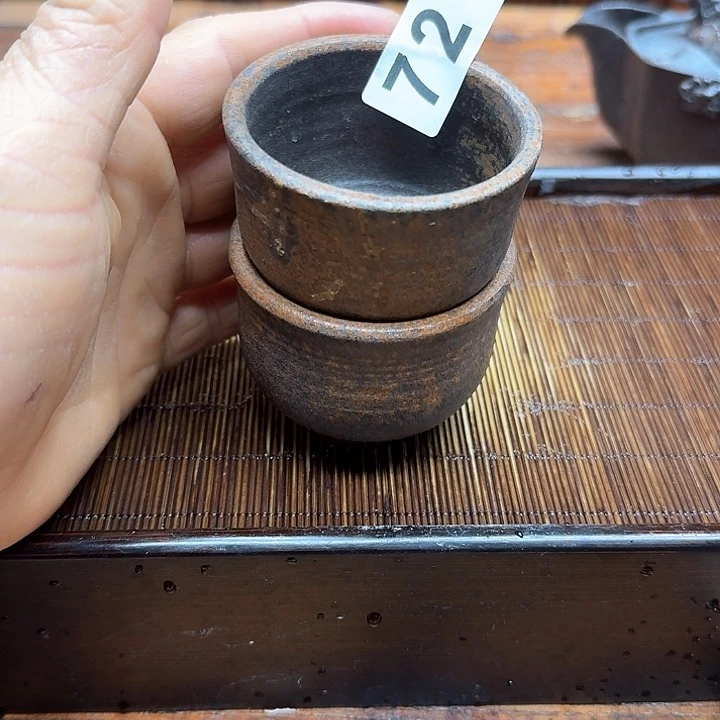 纯手工制作粗陶茶具