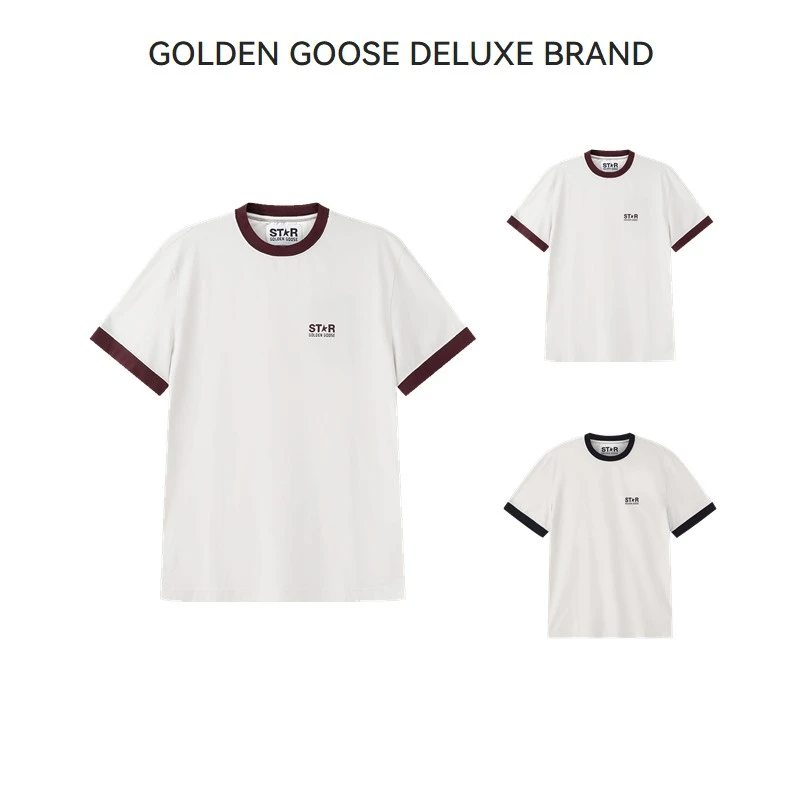 Golden Goose黄金鹅 男士徽标星星胶印短袖T恤GMP01784 P001489