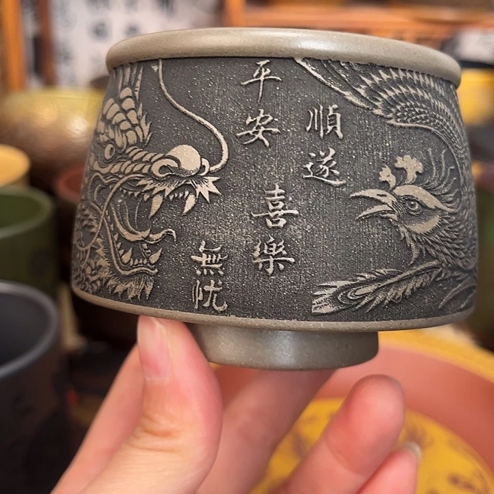 茶杯紫砂宜兴紫砂茶具正品