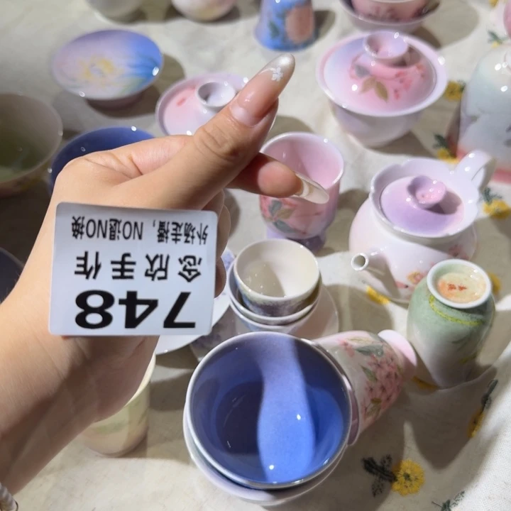 T***I定制2个茶则，紫藤，绣球