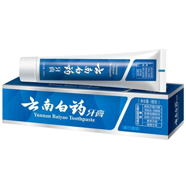 云南白药留兰香型直立式牙膏215g