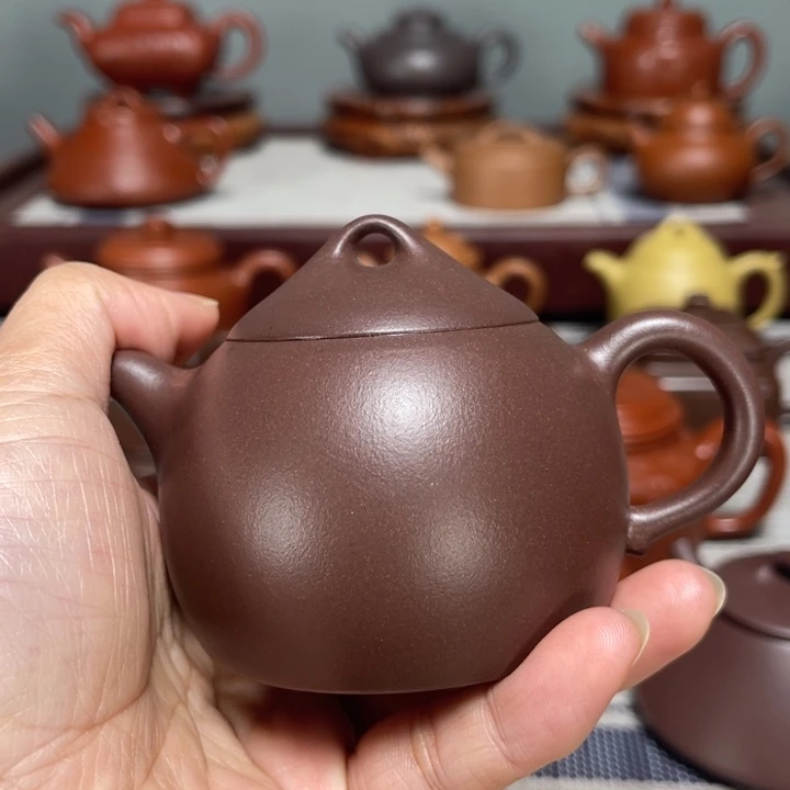 子***哥紫砂茶壶全手底槽清130cc