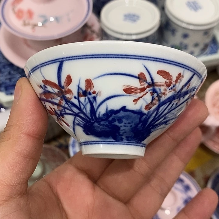 摆件陶景德镇陶瓷主人杯23444