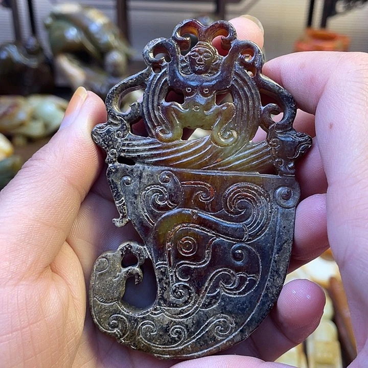 未镶嵌和田玉（糖玉）挂件