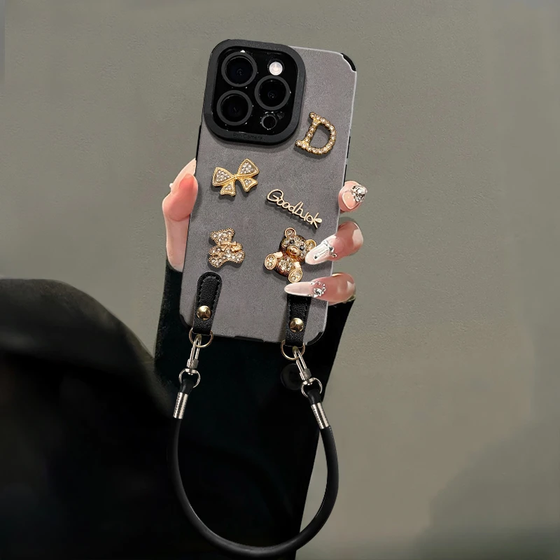 【优选材质】小熊蝴蝶结适用于苹果/vivo/华为/oppo/小米防摔手机壳