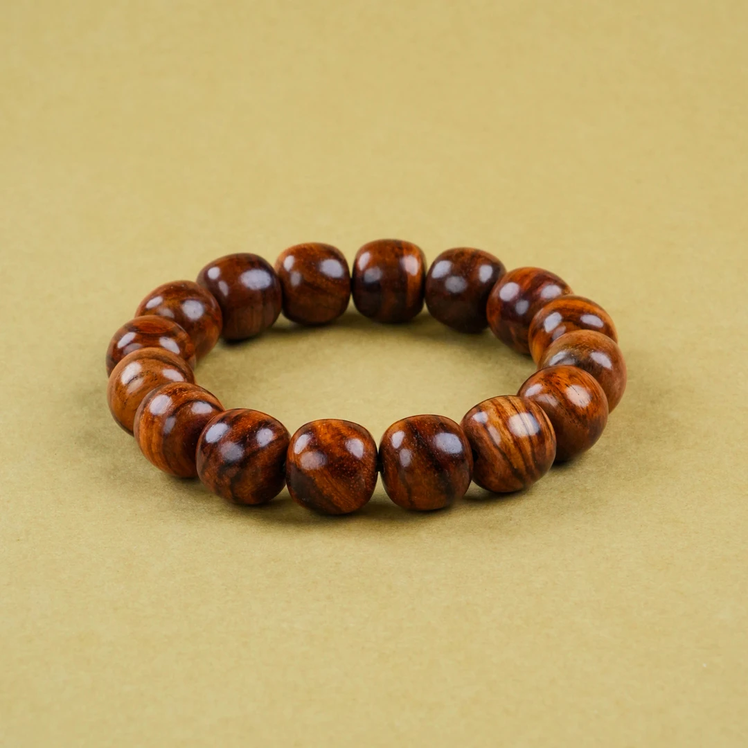 SC-160 黄花梨花梨木老型珠手串 珠径14*13mm