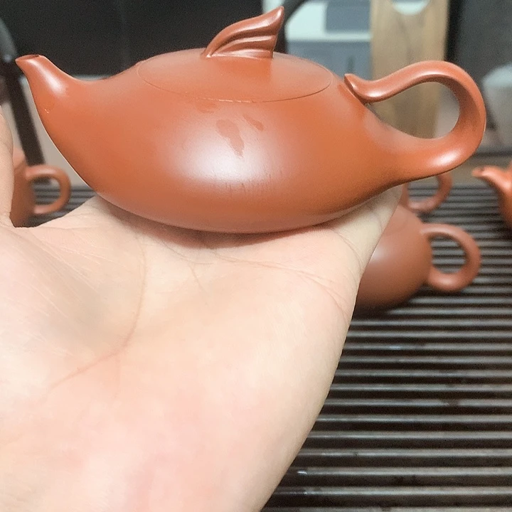 @***饰紫砂茶壶朱泥120毫升左右