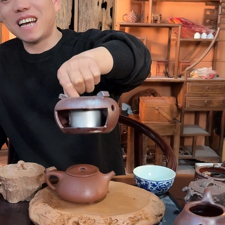 手工手捏茶具套装