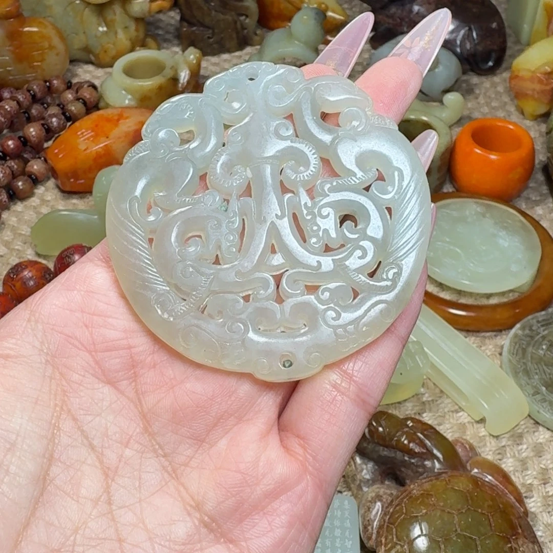 吊坠白玉菩提挂件