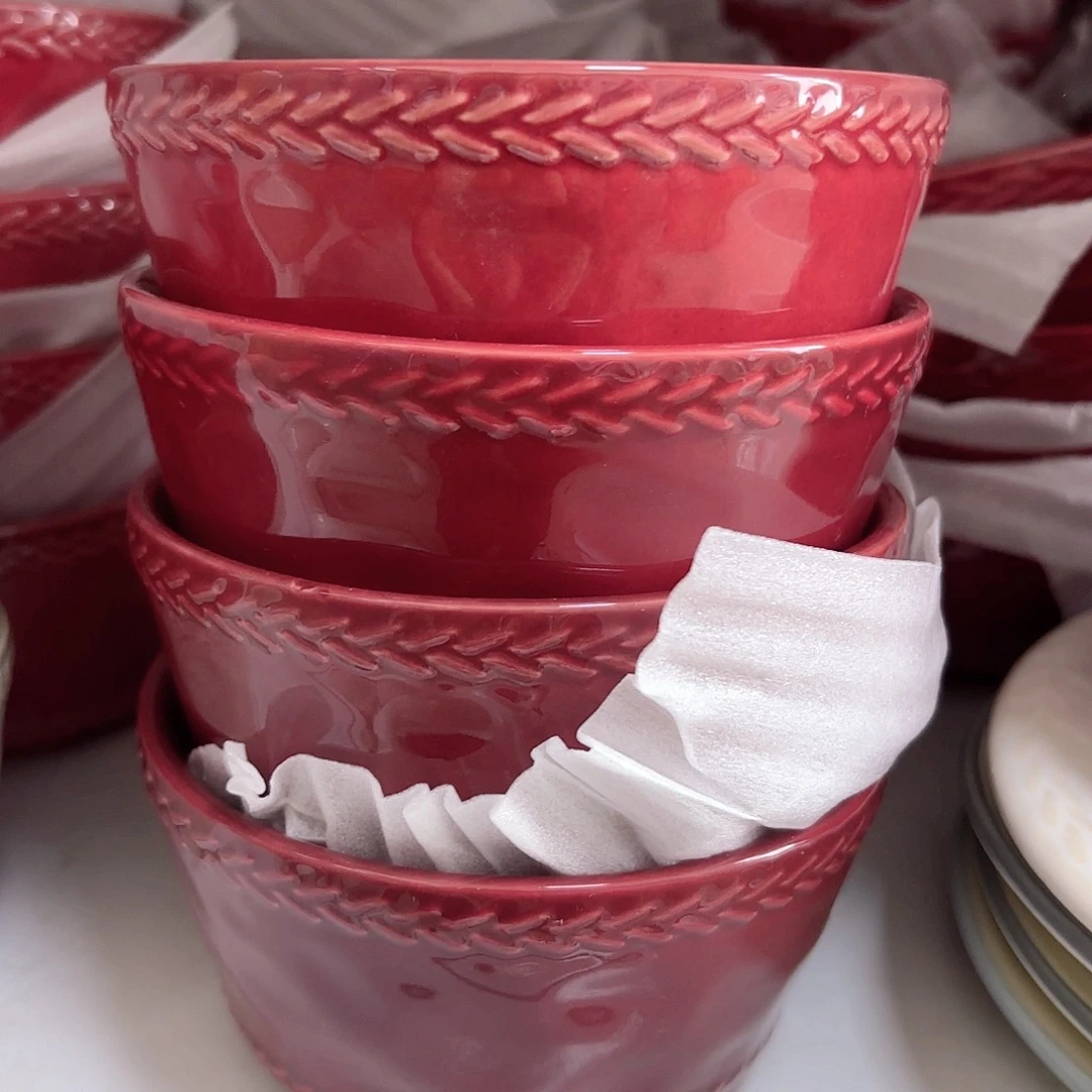 瓷片瑕疵特价陶瓷米饭碗