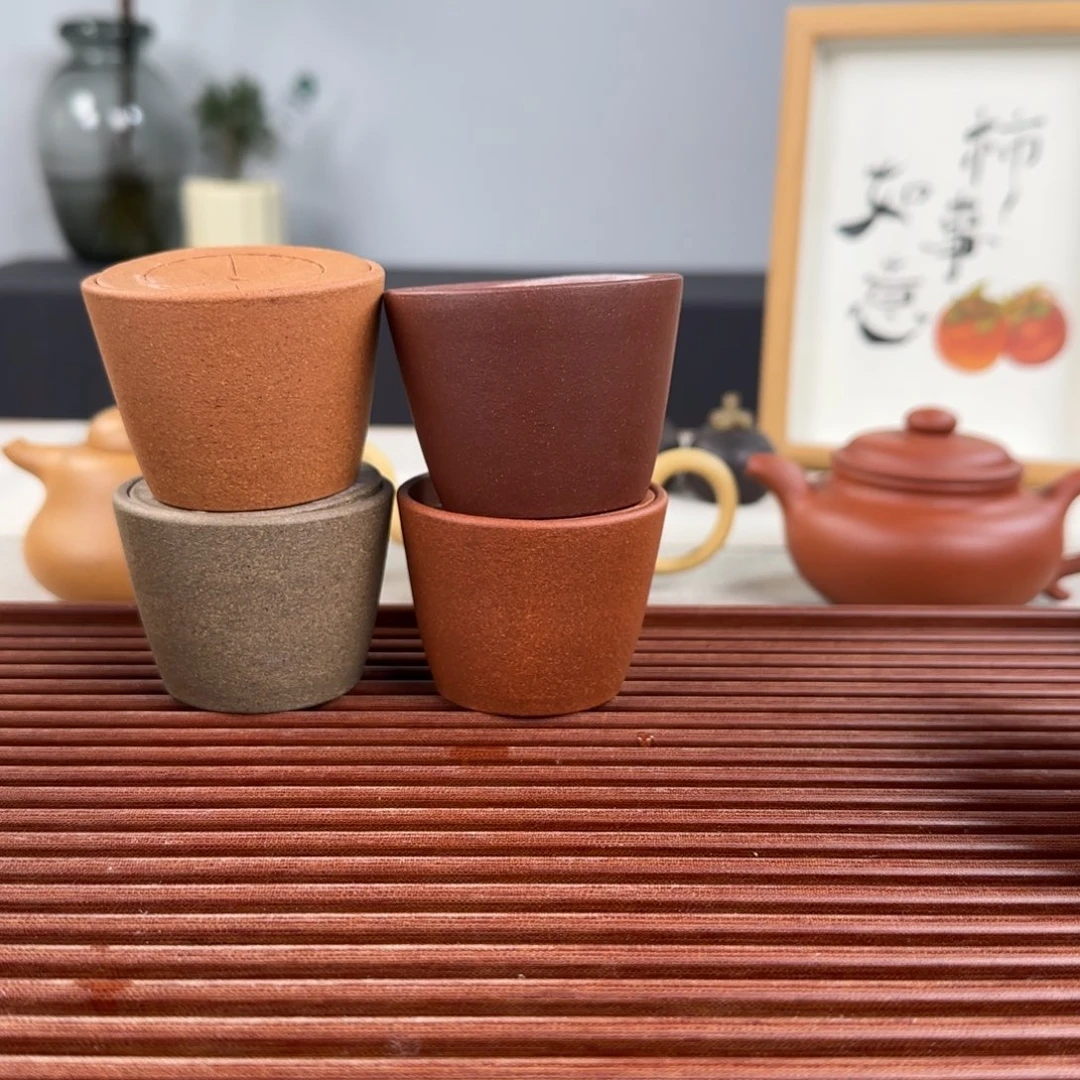 紫砂茶壶杯子1套半手