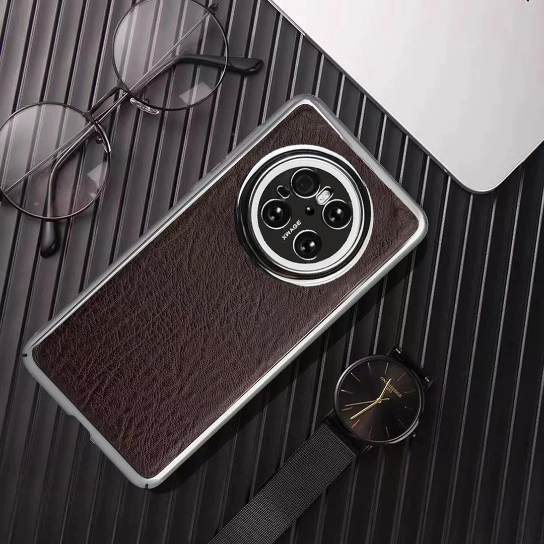 适用于华为Mate70Pro+高档手机壳鳄鱼皮纹高端轻薄防摔商务全包