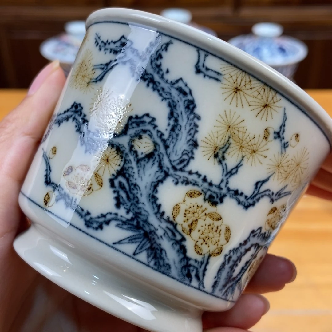 手绘现代茶具非古董