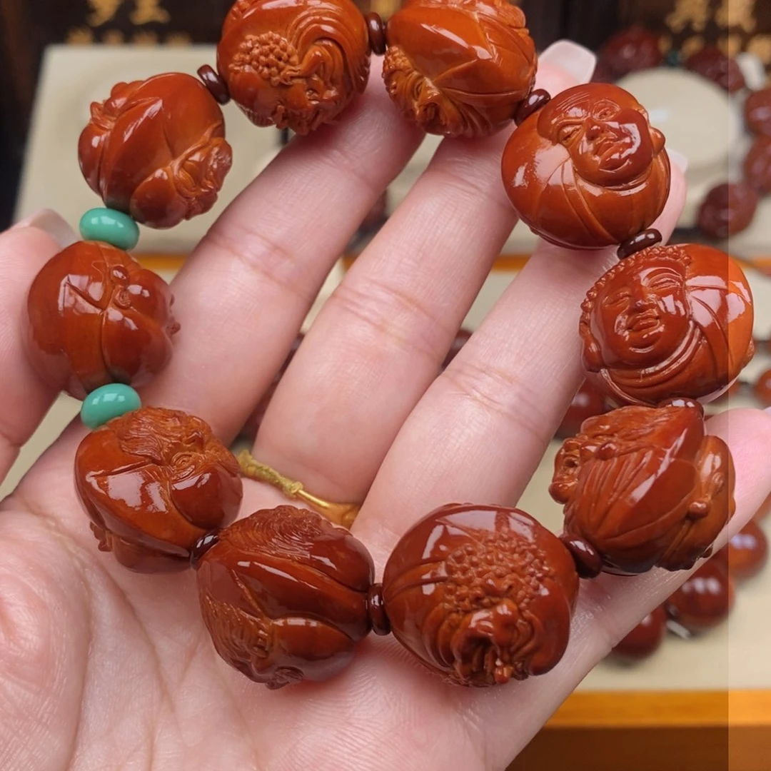 橄榄核吊坠今*十八罗汉