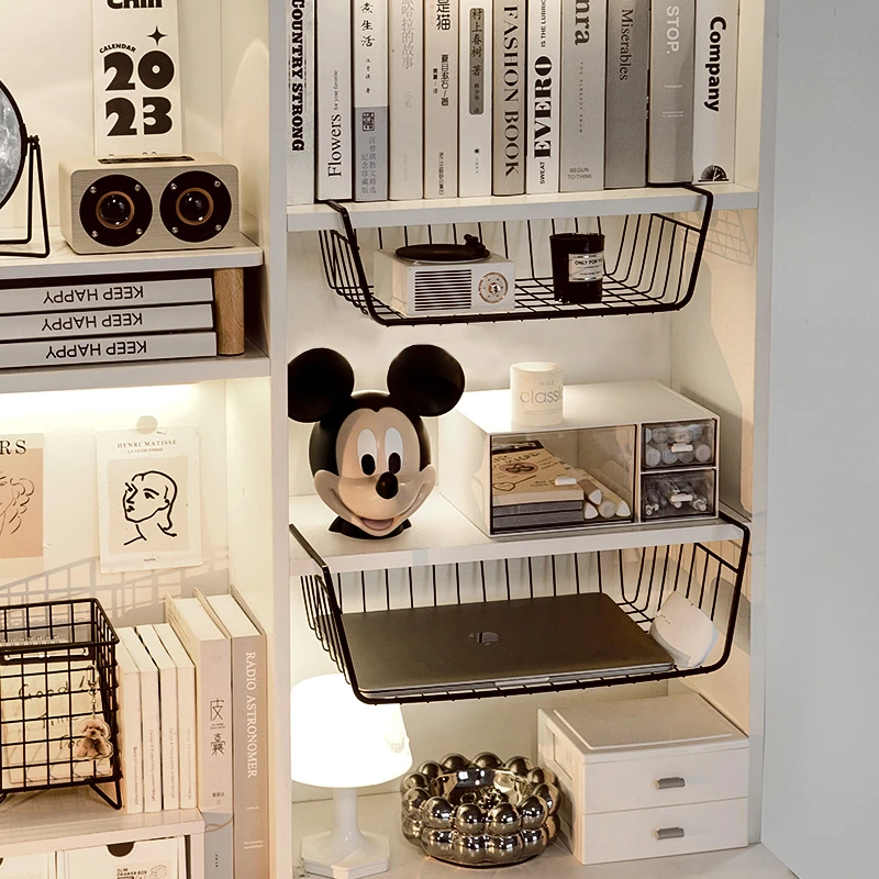 【宿舍好物】桌下收纳挂篮桌面柜衣柜分层好物书桌改造吊悬挂置物架