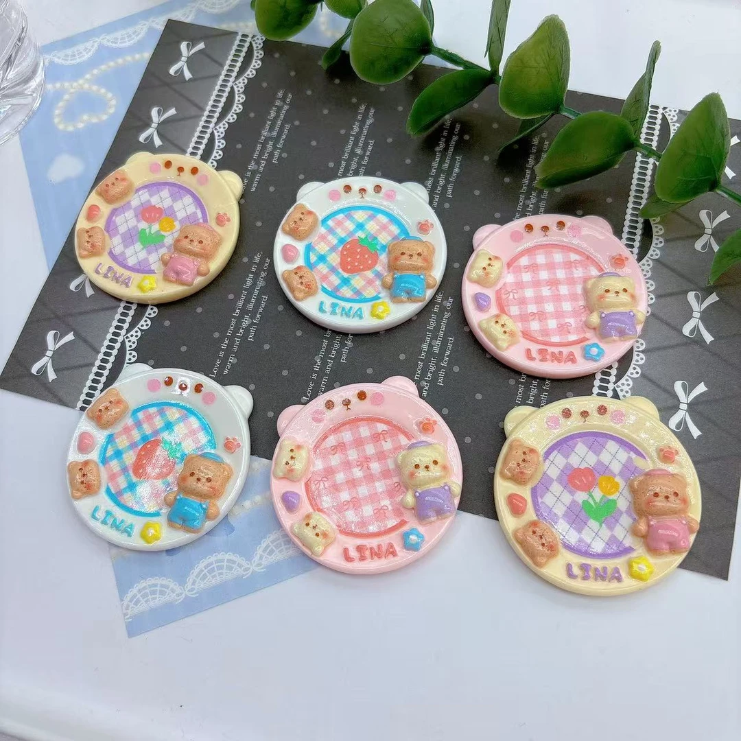 【三色莉娜熊盘-盘】安小小定制diy饰品手机饰品配件