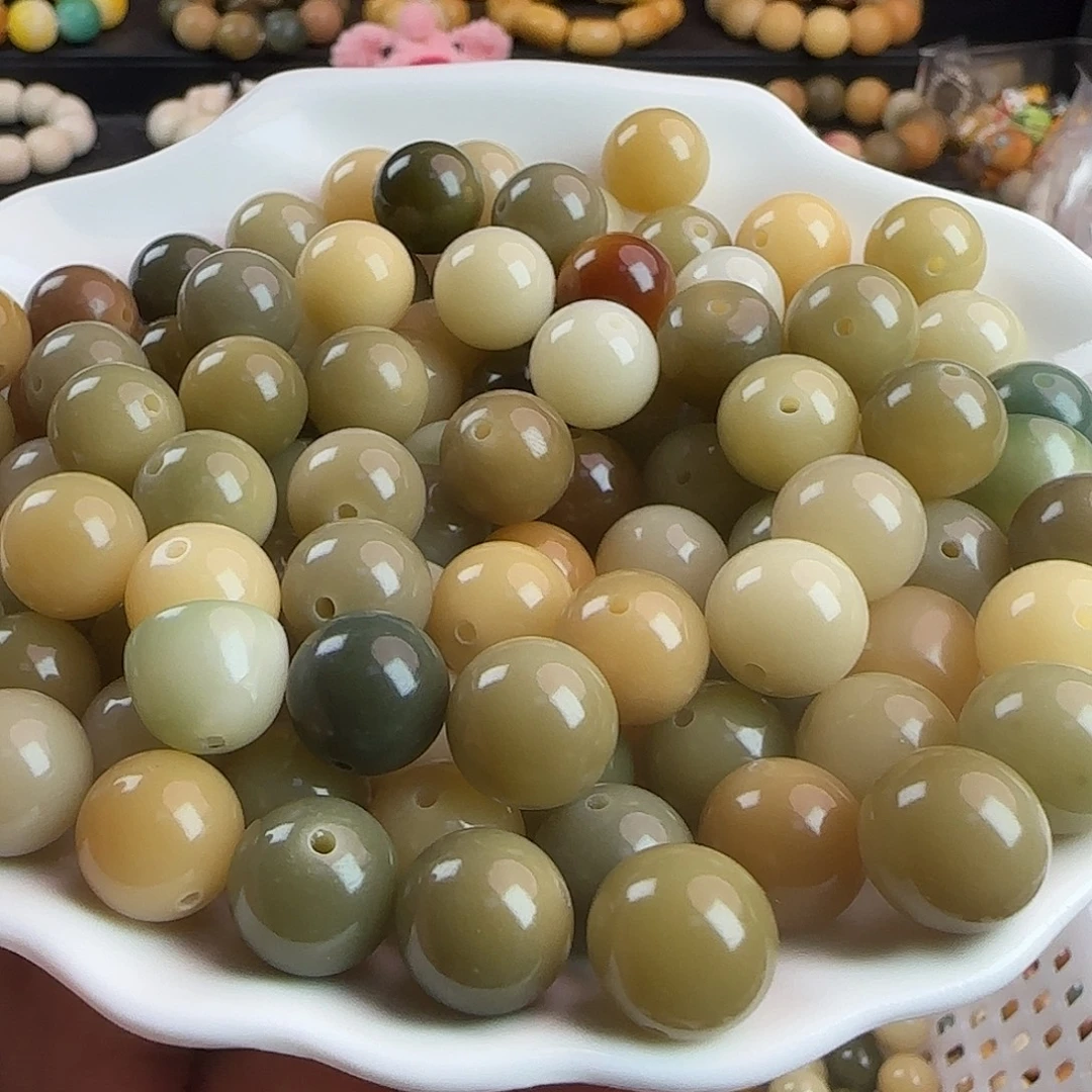 手串菩提根/象牙果微瑕卡13玻璃底菲料汤圆100颗➕100颗