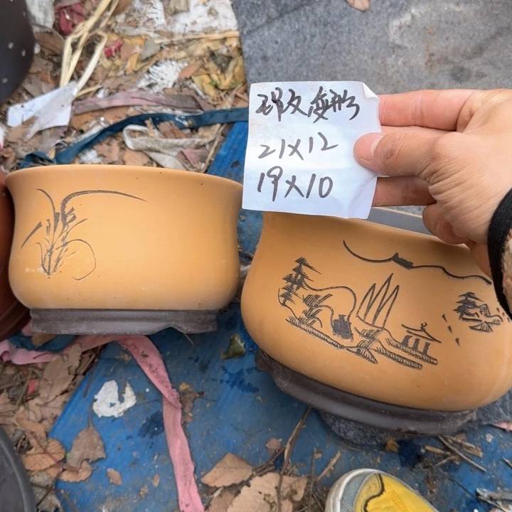 紫砂花盆特价清仓