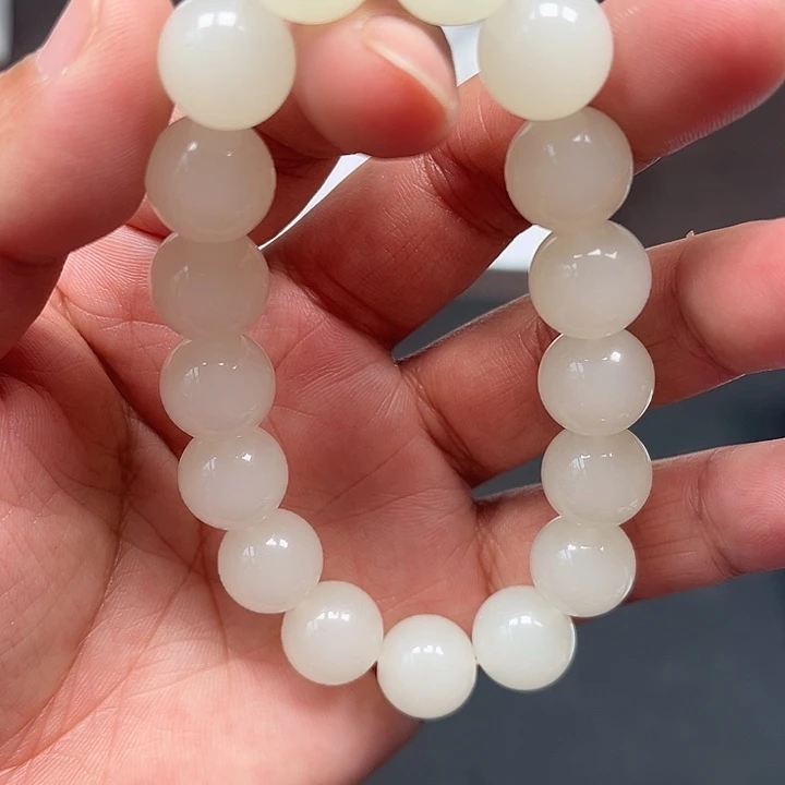 手链未镶嵌和田玉（糖玉）