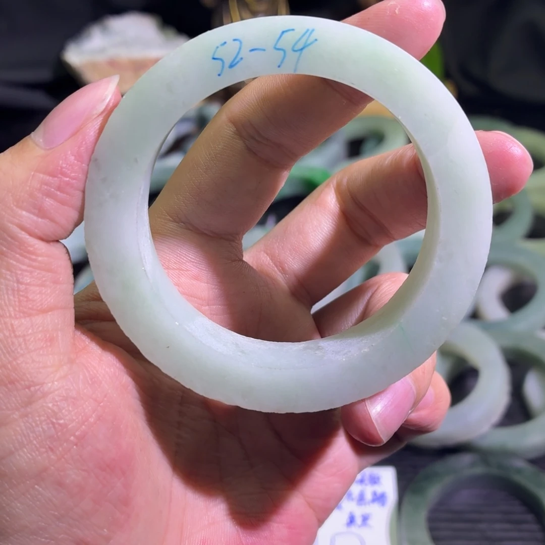 定制翡翠未镶嵌天然翡翠A货毛胚手镯定制