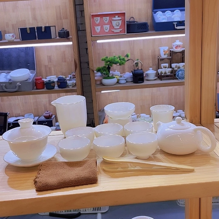 纯白羊脂玉套装套装