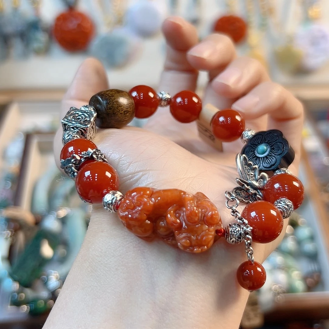 翡翠手链未镶嵌晓*